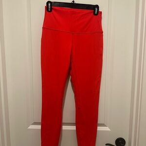 Lululemon Athletica red Leggings